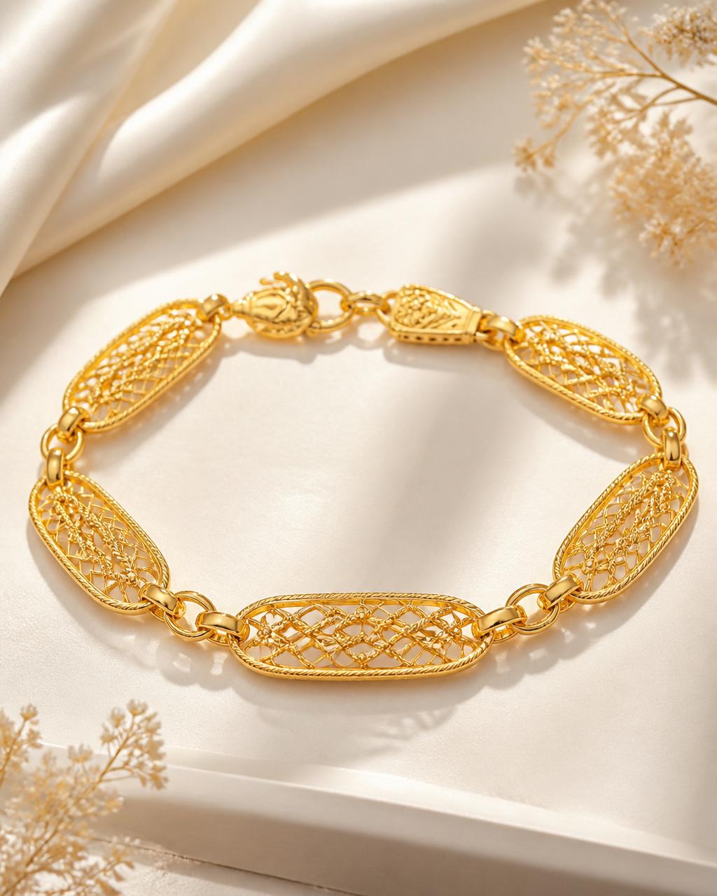 Filigree Link Bracelet — Jummaka Jewellery